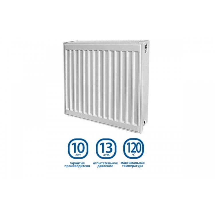 Сталевий радіатор KRAFTER S22 500x400 - KRAFTER Радіатор панельний стал.(бокове)22 500*400 Krafter - Магазин Водомет - 2БАЗА
