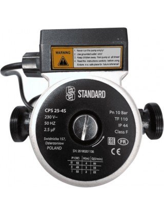 Насос циркуляційний Standart CPS 25-4S 180 для систем опалення та тепла підлога Насос циркуляційний Standart CPS 25-4S 180 для систем опалення та тепла підлога