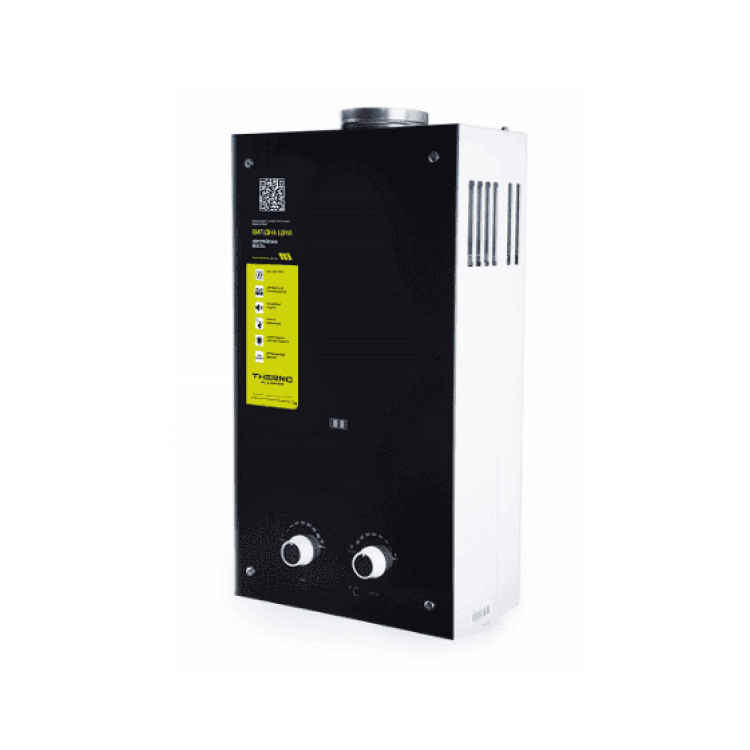 Колонка газова димохідна Thermo Alliance JSD20-10GD 10 л (скло чорне) - Thermo Alliance Магазин Водомет - Газові водонагрівачі