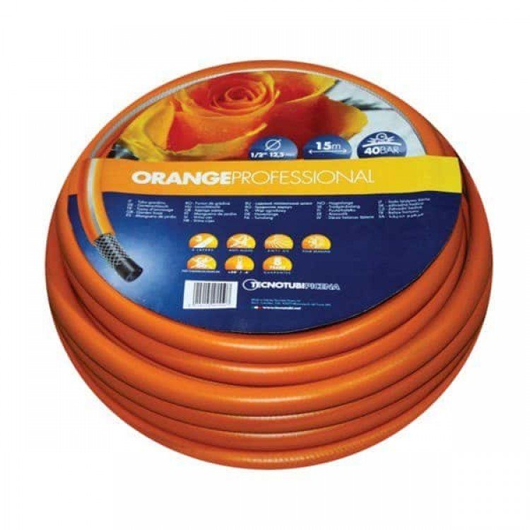 купити Шланг садовий Tecnotubi Orange Professional для поливу діаметр 5/8 дюйма, довжина 50 м (OR 5/8 50) - Tecnotubi Водомет в Києві