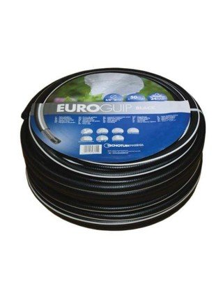 Шланг садовий Tecnotubi Euro Guip Black для поливу діаметр 3/4 дюйма, довжина 25 м (EGB 3/4 25)