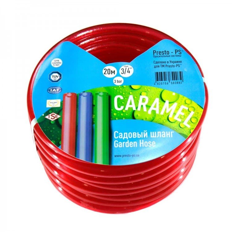 купити Шланг поливальний Presto-PS силікон садовий Caramel (червоний) діаметр 3/4 дюйма, довжина 50 м (SE-3/4 50) - Presto-PS Водомет в Києві купити Шланг поливальний Presto-PS силікон садовий Caramel (червоний) діаметр 3/4 дюйма, довжина 50 м (SE-3/4 50) - Presto-PS Водомет в Києві
