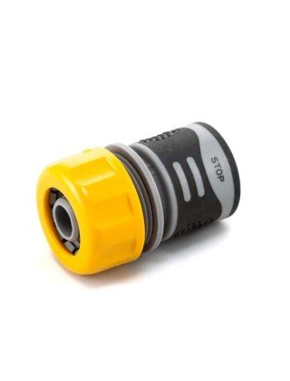 Конектор Presto-PS для шланга 3/4 дюйма з аквастопом серія Soft-Touch (4112T) Конектор Presto-PS для шланга 3/4 дюйма з аквастопом серія Soft-Touch (4112T)
